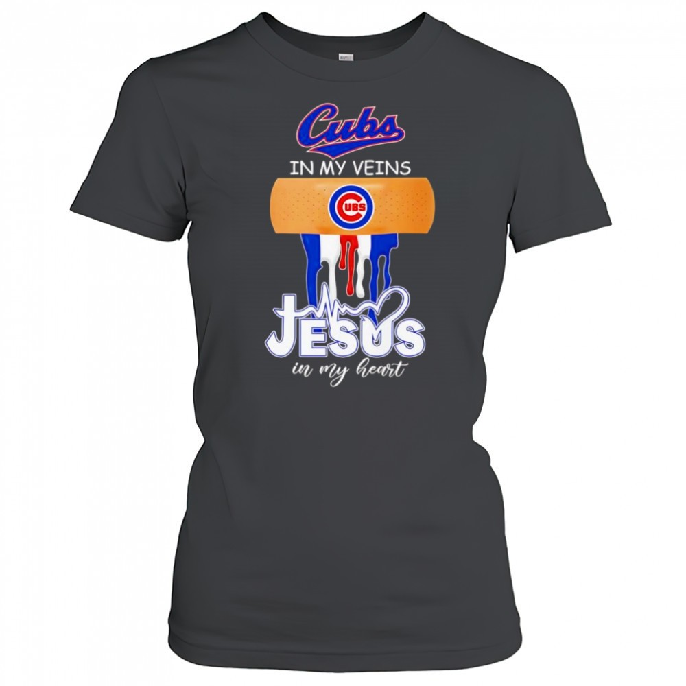bandage-chicago-cubs-in-my-veins-jesus-in-my-heart-shirt-e09ytt89 Bandage Chicago Cubs in my veins Jesus in my heart shirt