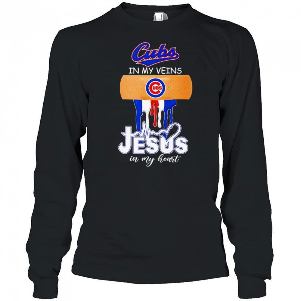 bandage-chicago-cubs-in-my-veins-jesus-in-my-heart-shirt-e09ytt89 Bandage Chicago Cubs in my veins Jesus in my heart shirt