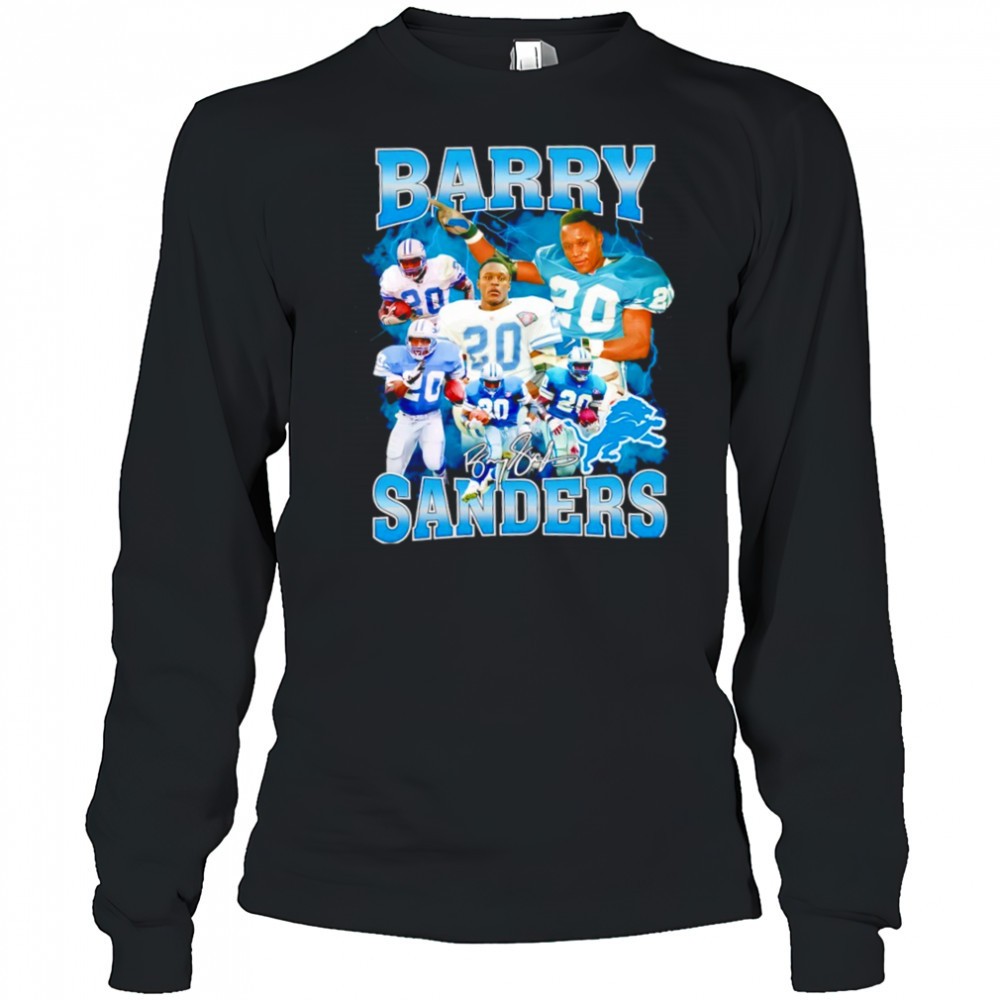 barry-sanders-detroit-lions-signature-logo-shirt-tdsp9peu Barry Sanders Detroit Lions signature logo shirt