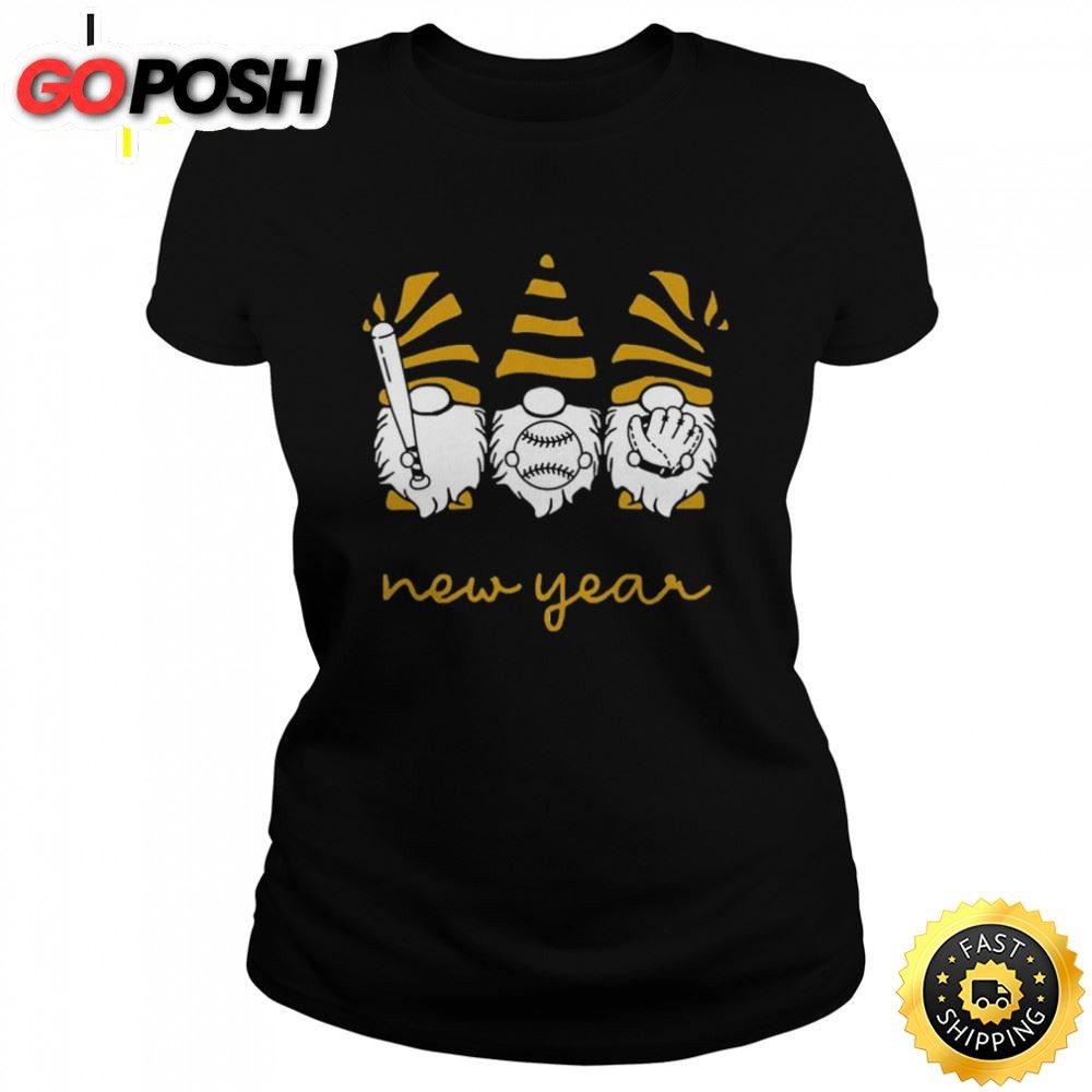 Baseball Gnomies Happy New Year Unisex Basic T-shirt