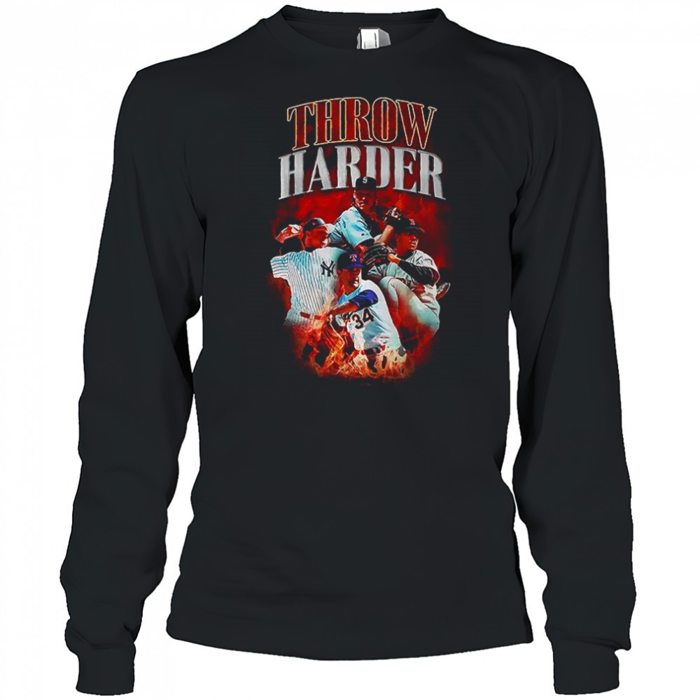 baseball-pitcher-throw-harder-fire-shirt-x0qpwz4k Baseball pitcher throw harder fire shirt