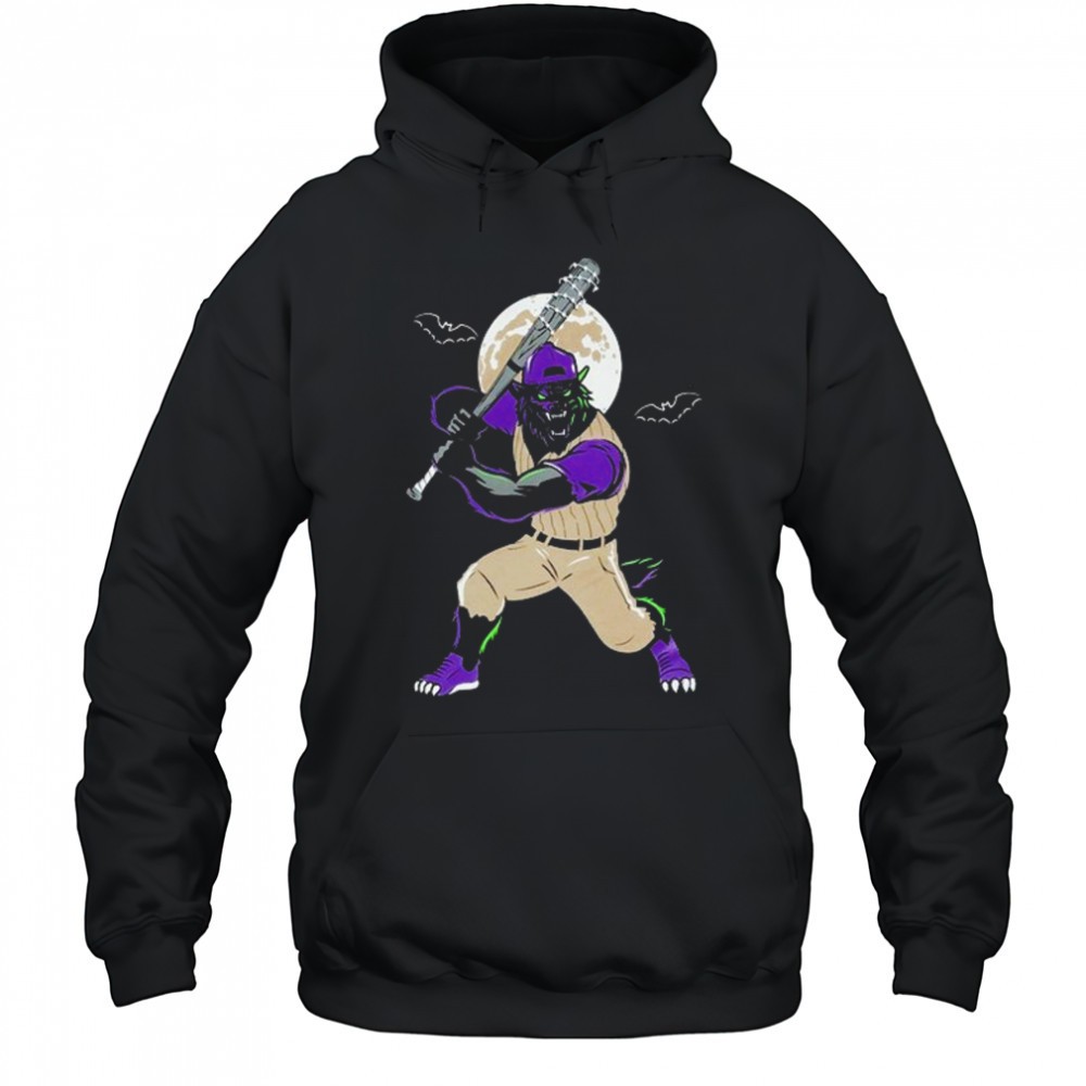 Baseballism Monster Mashers Wolfman Moon Bite Halloween T-shirt