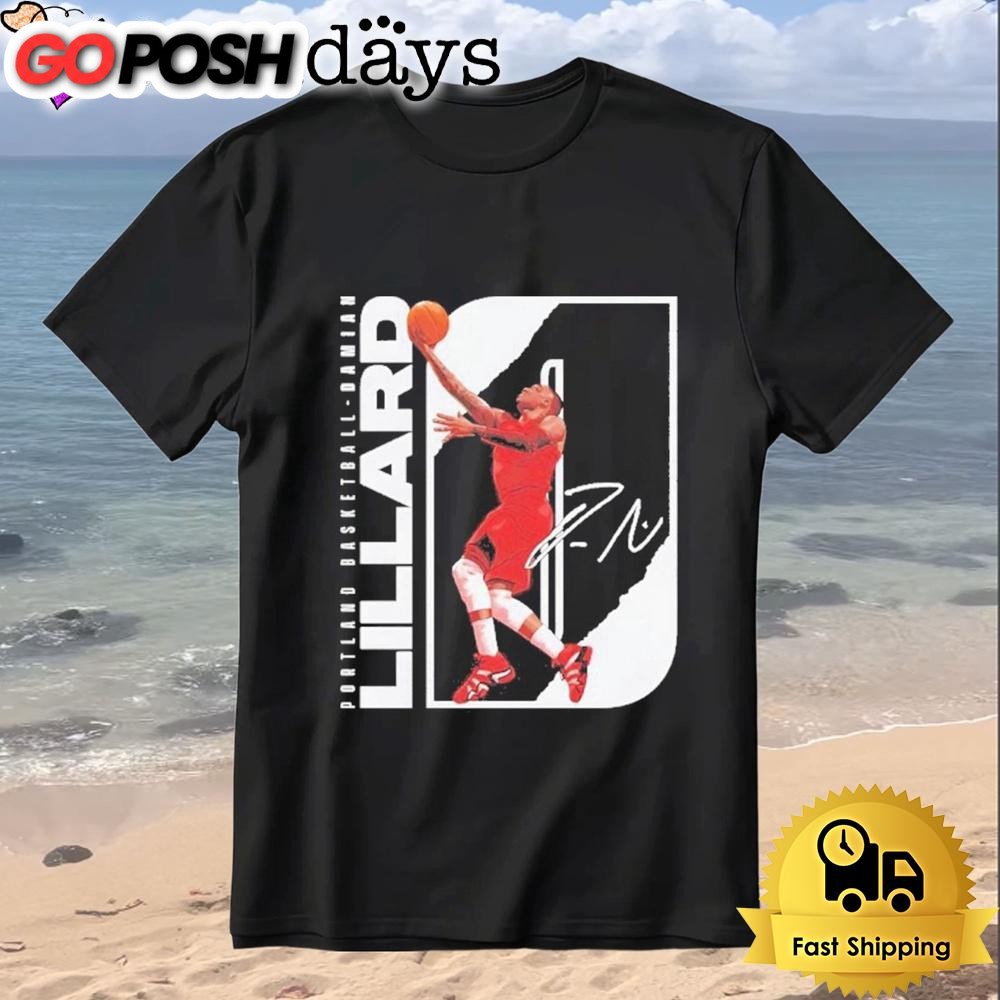 Basketball Damian Lillard Portland Stretch Signature Player T-Shirt