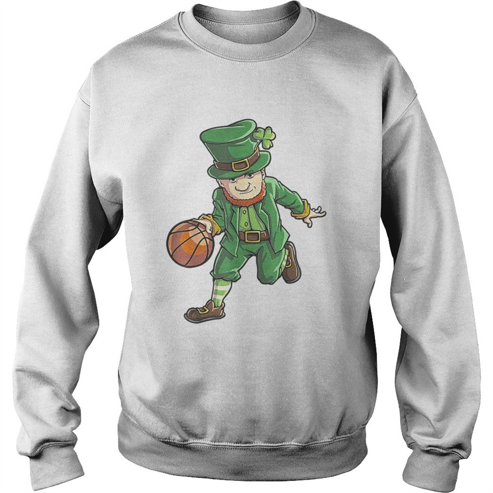 Basketball Leprechaun St Patricks Day Boys Kids Men Sports shirt