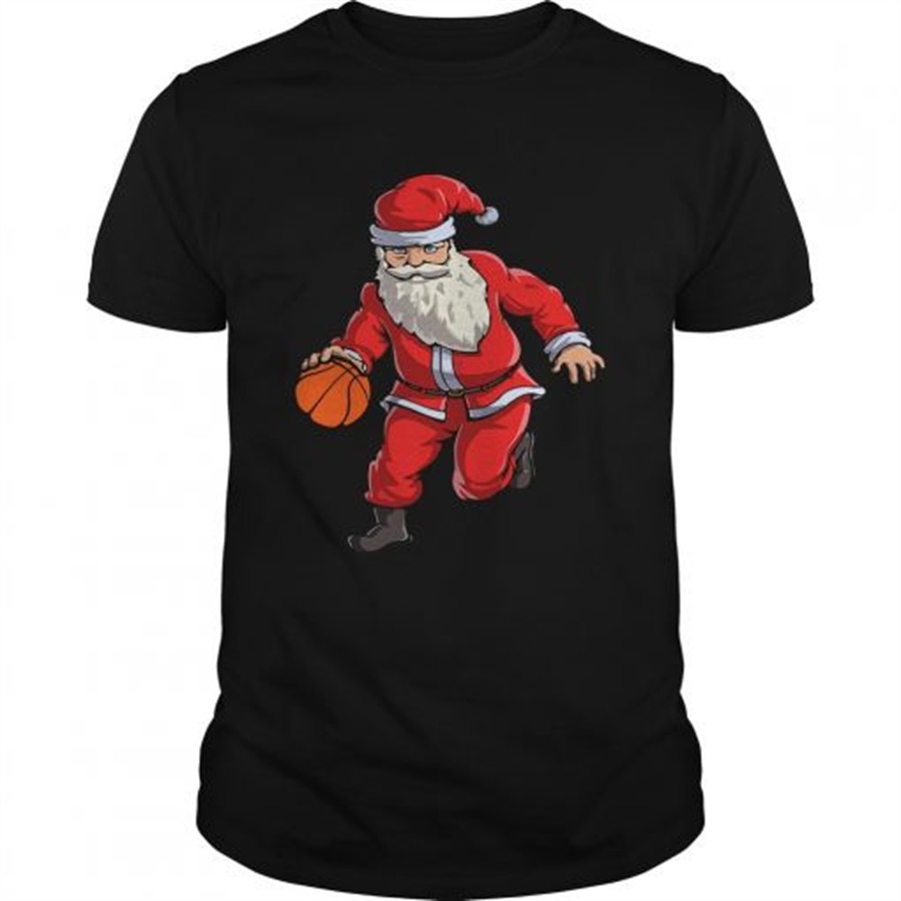 basketball-santa-funny-christmas-gift-with-hat-ball-sport-tshirt-uytr41b9 Basketball Santa Funny Christmas Gift with Hat Ball Sport TShirt