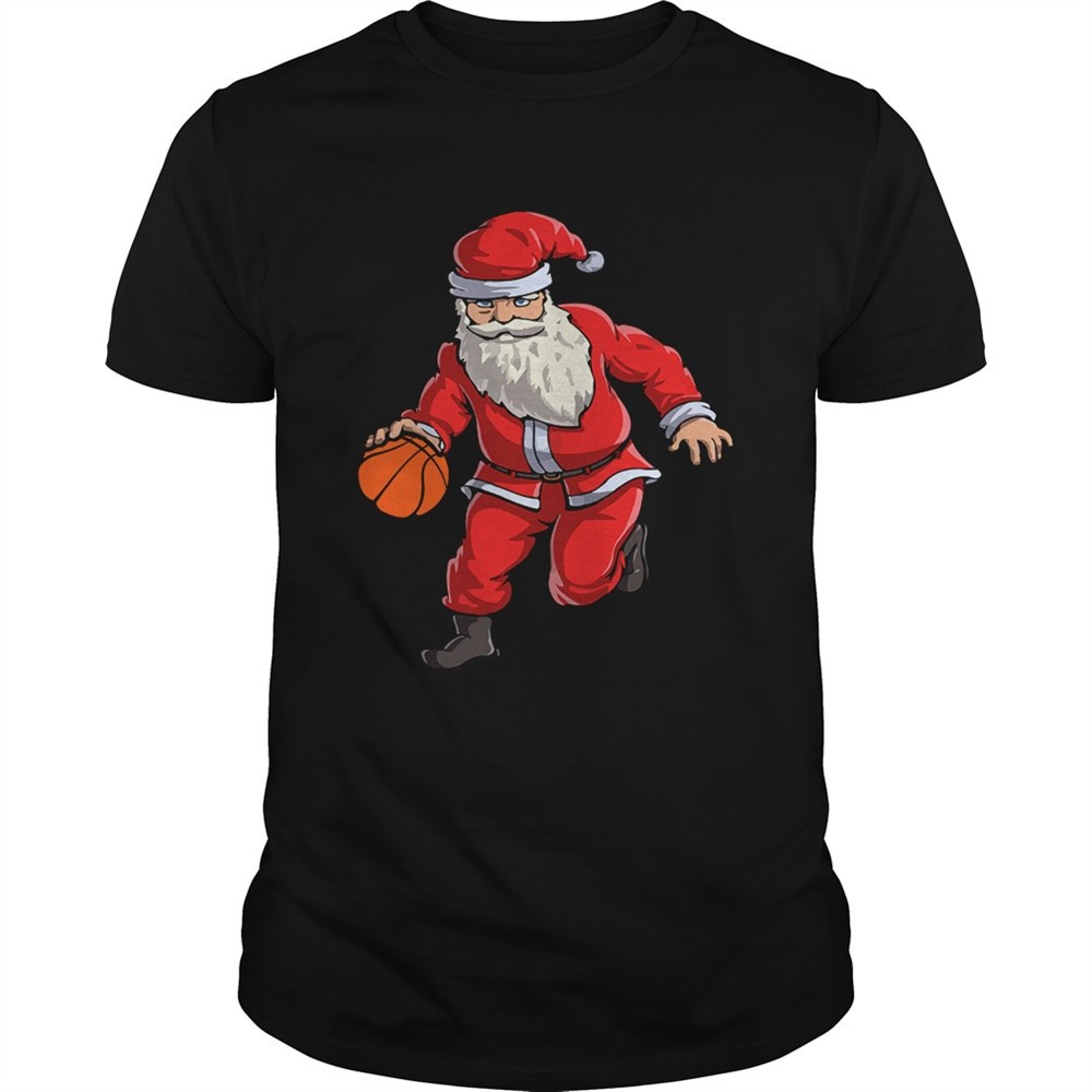 basketball-santa-funny-christmas-gift-with-hat-ball-sport-tshirt-uytr41b9 Basketball Santa Funny Christmas Gift with Hat Ball Sport TShirt