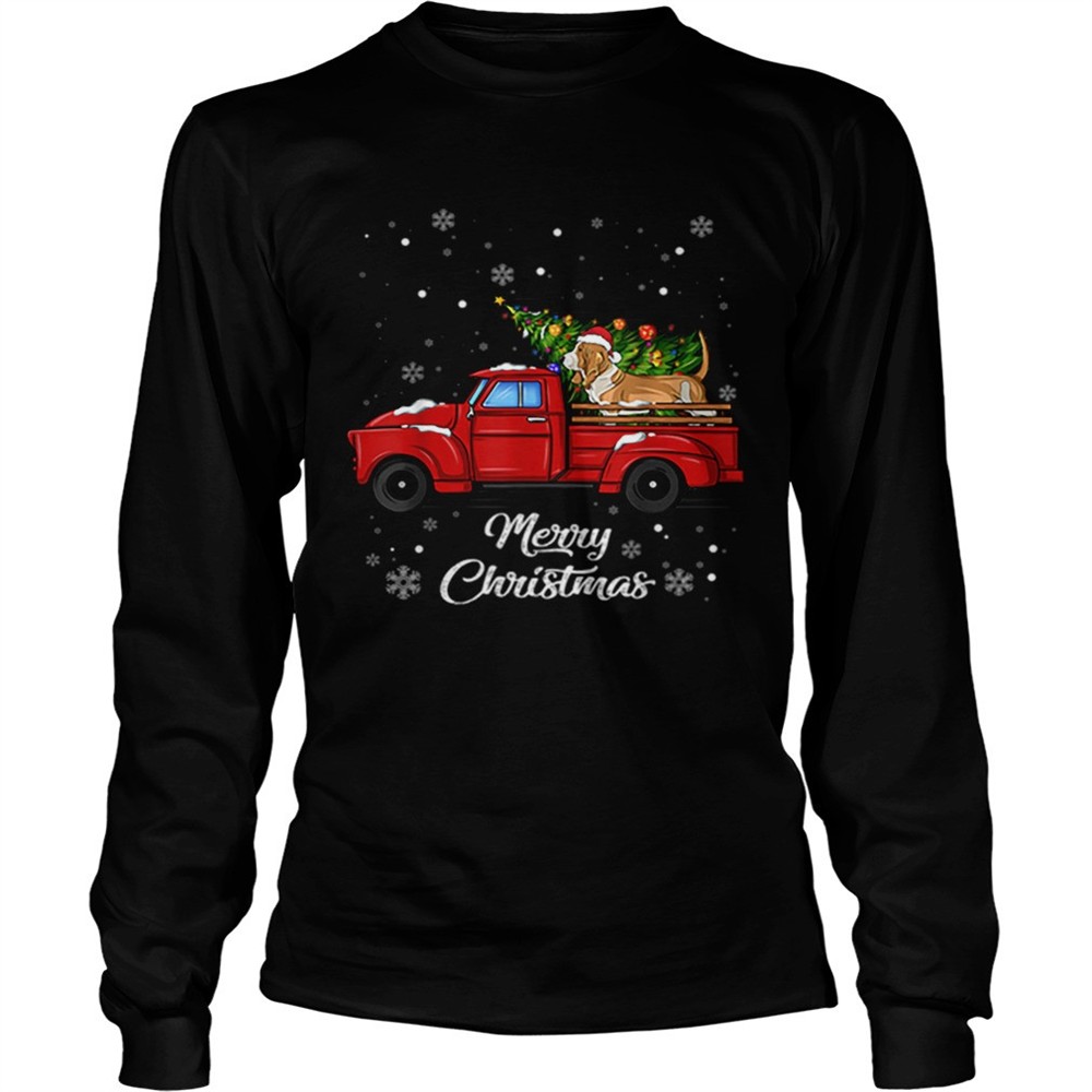 basset-hound-rides-red-truck-christmas-pajama-shirt-qs5w4wvu Basset hound Rides Red Truck Christmas Pajama shirt