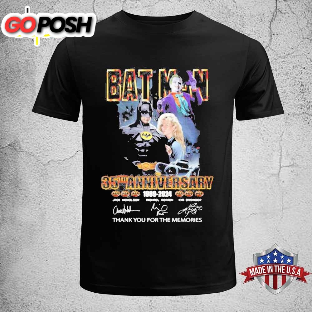 Bat Man 35th Anniversary 1989-2025 Thank You For The Memories Unisex T-Shirt