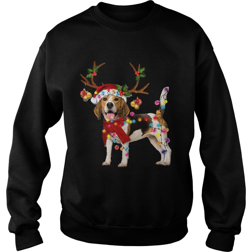 Beagle Gorgeous Reindeer Crewneck Christmas shirt