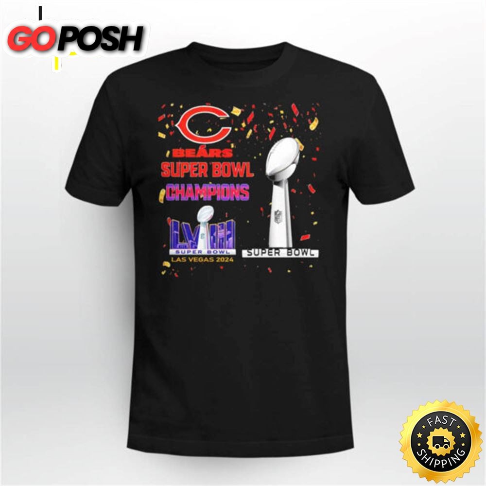 Bears Super Bowl Champions Lviii Las Vegas 2025 Shirt