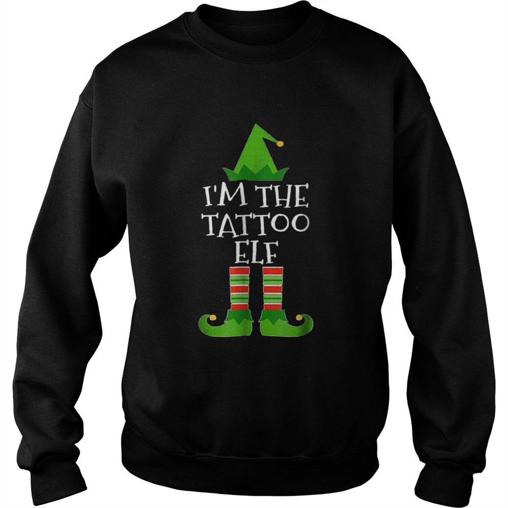 Beautiful Im The Tattoo Elf Matching Family Group Christmas shirt