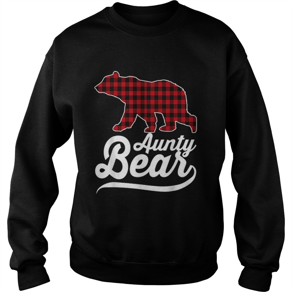 Beautiful Plaid Aunty Bear Christmas Pajama Family Ugly shirt
