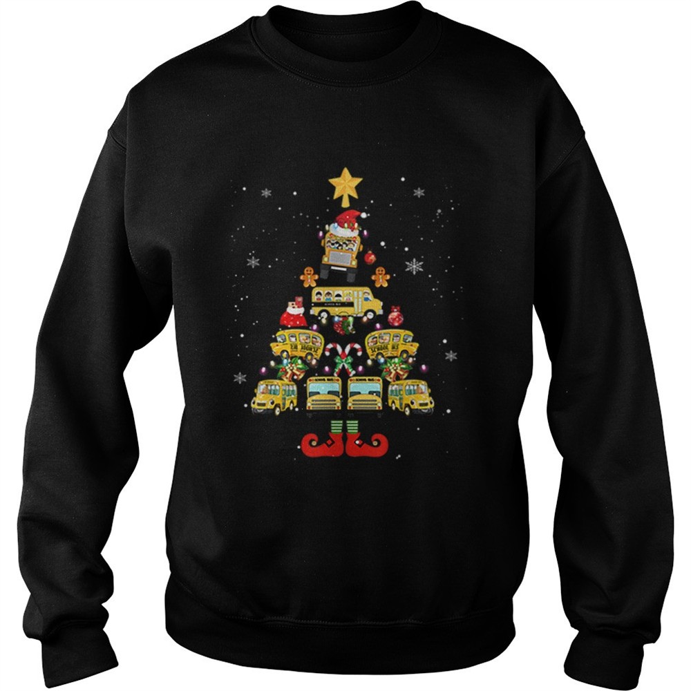 Beautiful School Bus Driver Christmas Tree Gift shirt