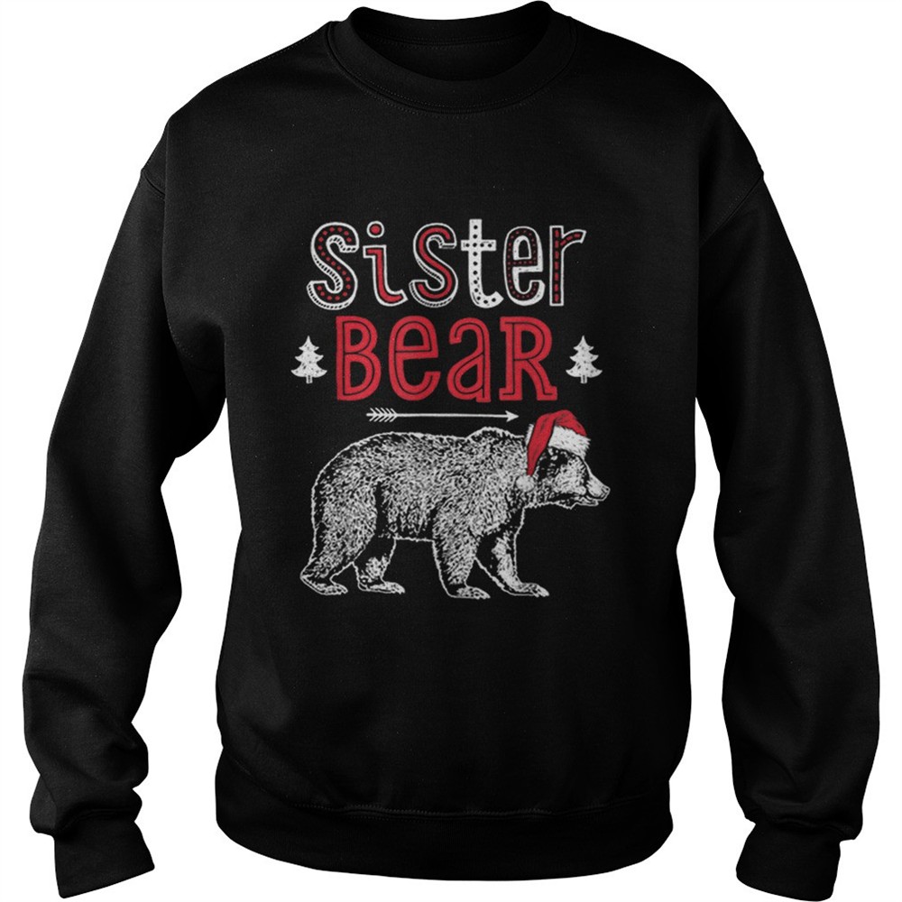 Beautiful Sister Bear Christmas Santa Family Matching Pajamas shirt