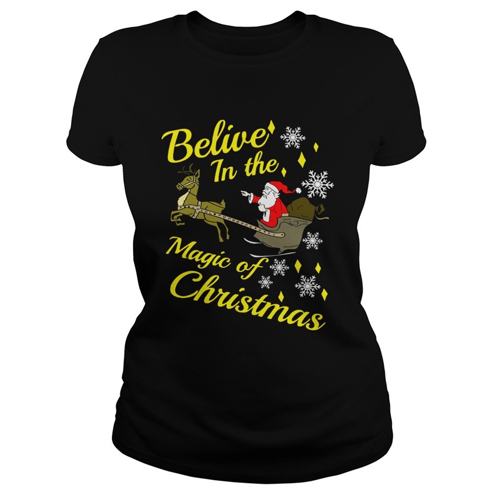 believe-in-the-magic-christmas-santa-claus-riding-reindeer-shirt-5kccwqj8 Believe in the magic christmas Santa claus riding reindeer shirt