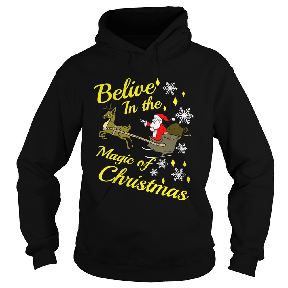 believe-in-the-magic-christmas-santa-claus-riding-reindeer-shirt-5kccwqj8 Believe in the magic christmas Santa claus riding reindeer shirt