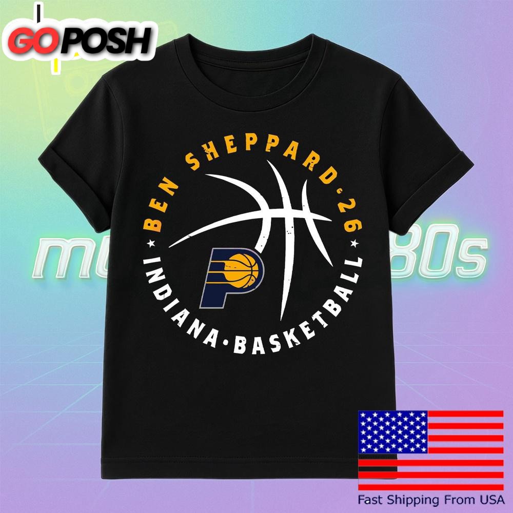 Ben Sheppard Indiana Pacers Basketball Player Ball T Shirt