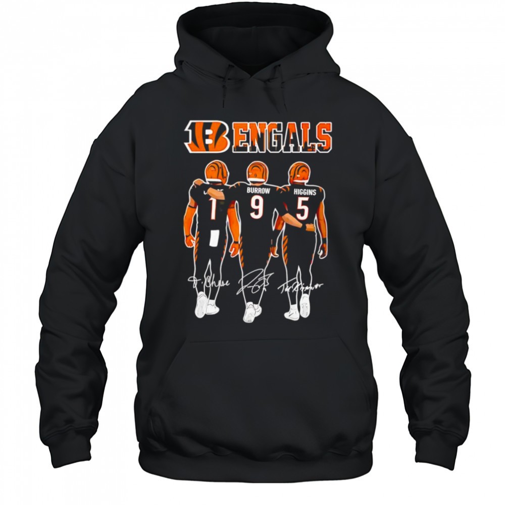 Bengals JaMarr Chase Burrow and Higgins shirt