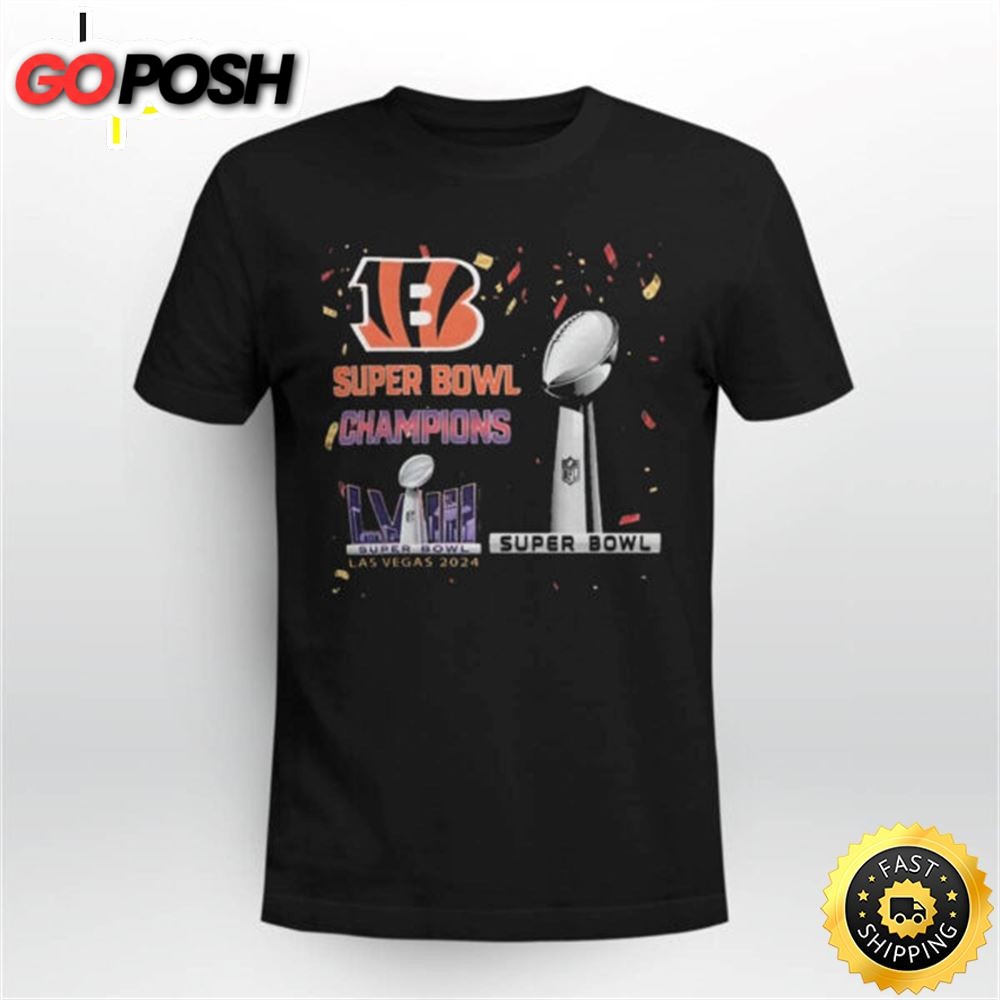 Bengals Super Bowl Champions Lviii Las Vegas 2025 Shirt