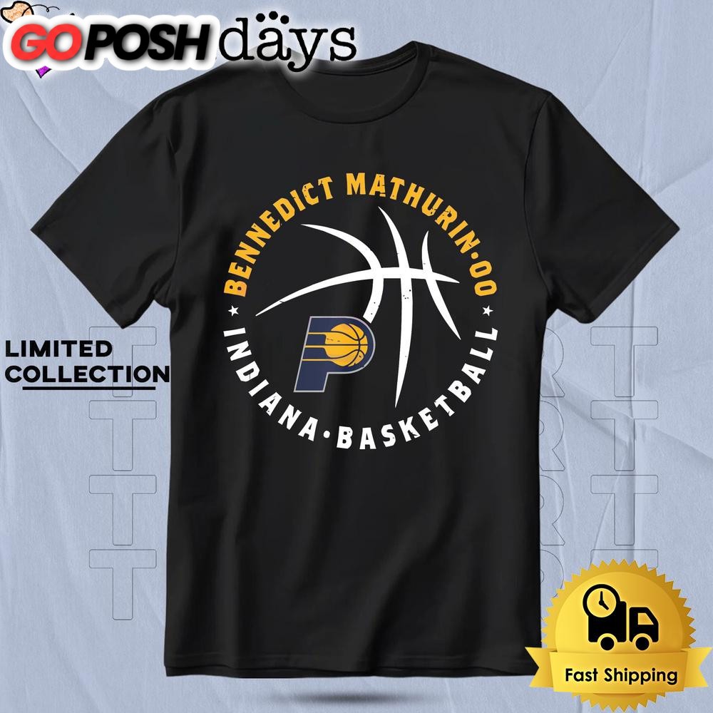Bennedict Mathurin Indiana Pacers Basketball Player Ball T Shirt