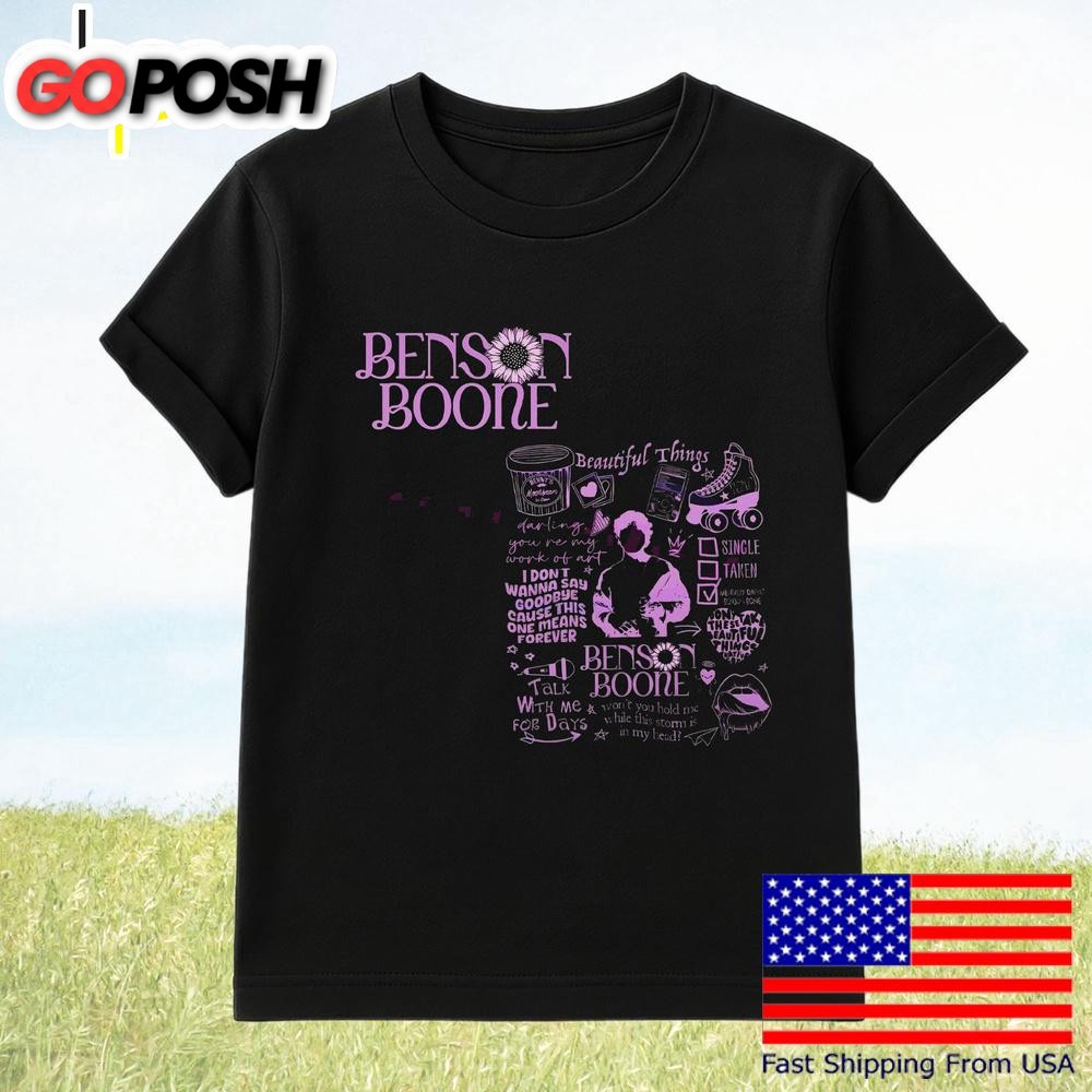 Benson Boone Quote Moonbeam Tour Merch T-Shirt