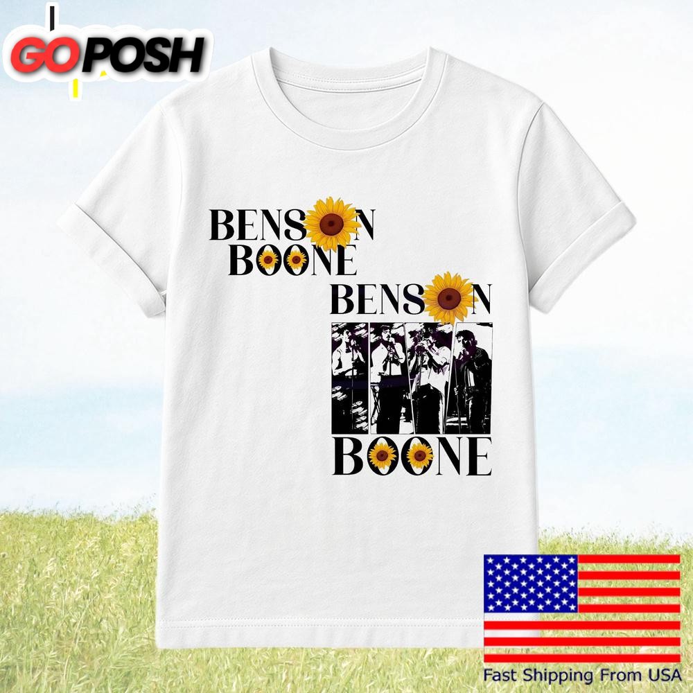 Benson Boone Sunflower Vintage Tour Concert T-Shirt