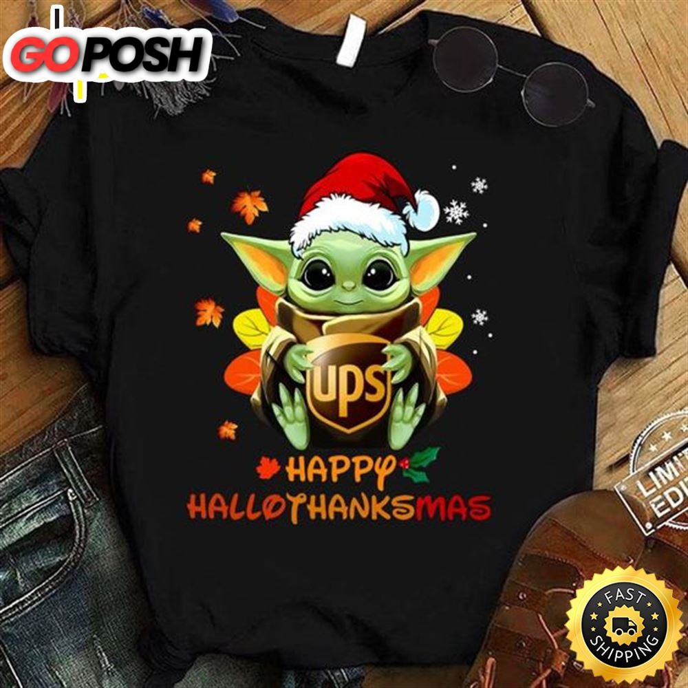 Best Baby Yoda Mashup Ups Happy Hallothanksmas Shirt