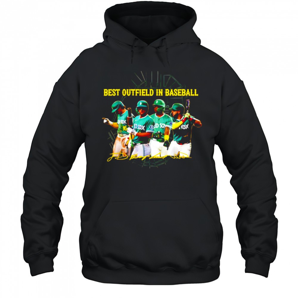 Best Outfield In Baseball Boston Red Sox Green shirt