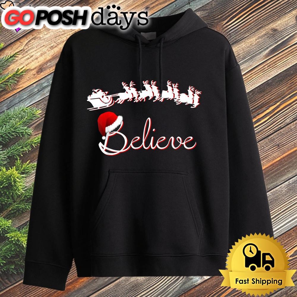 Best Santa Christmas Believe In Santa Hoodie