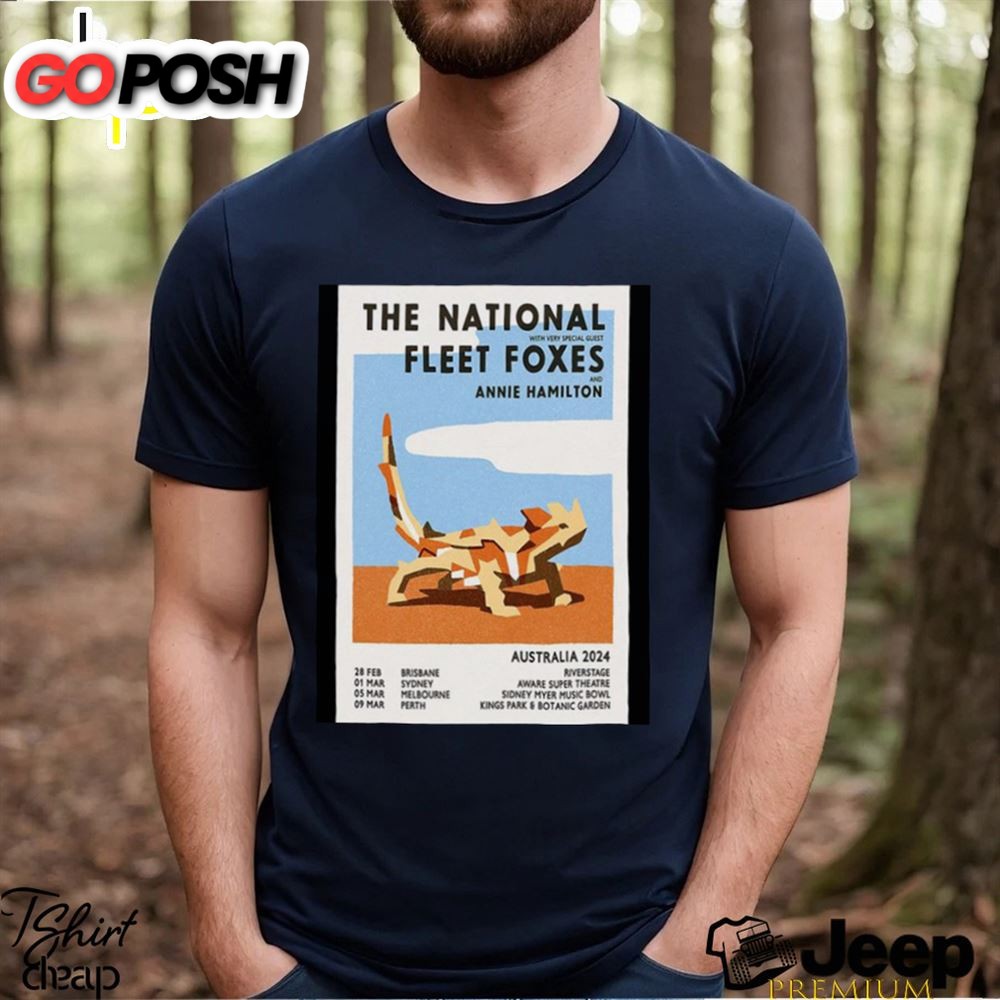 Best The National Australia 2025 Tour Poster Shirt