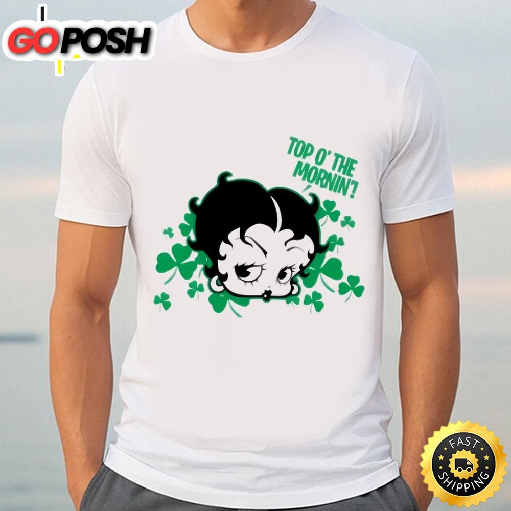 Betty Boop Cartoon Irish St Patricks Day Shirt