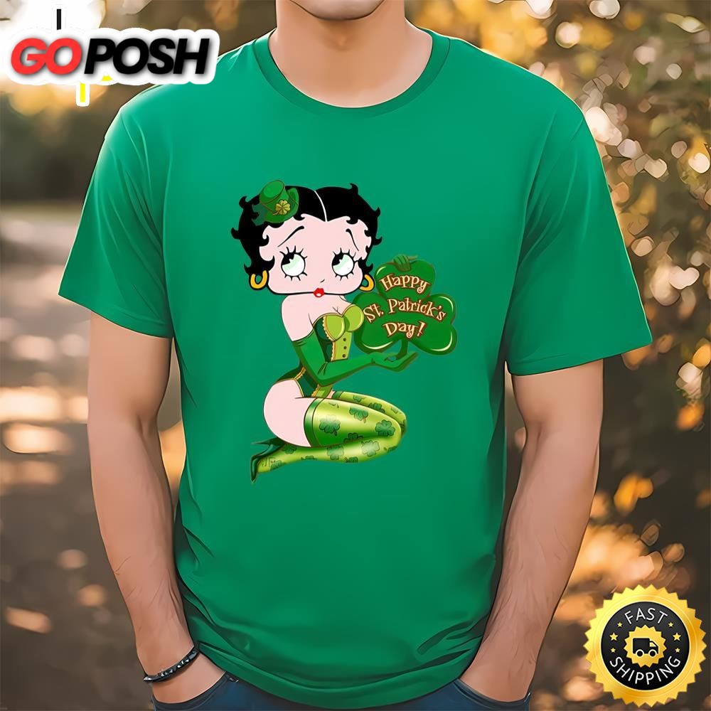 Betty Boop Pictures Archive Saint Patricks Day Unisex T-shirt