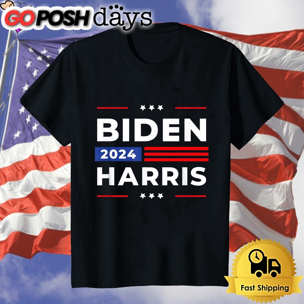 Biden Harris 2024 President American Flag Joe Biden Kamala Unisex T-Shirt