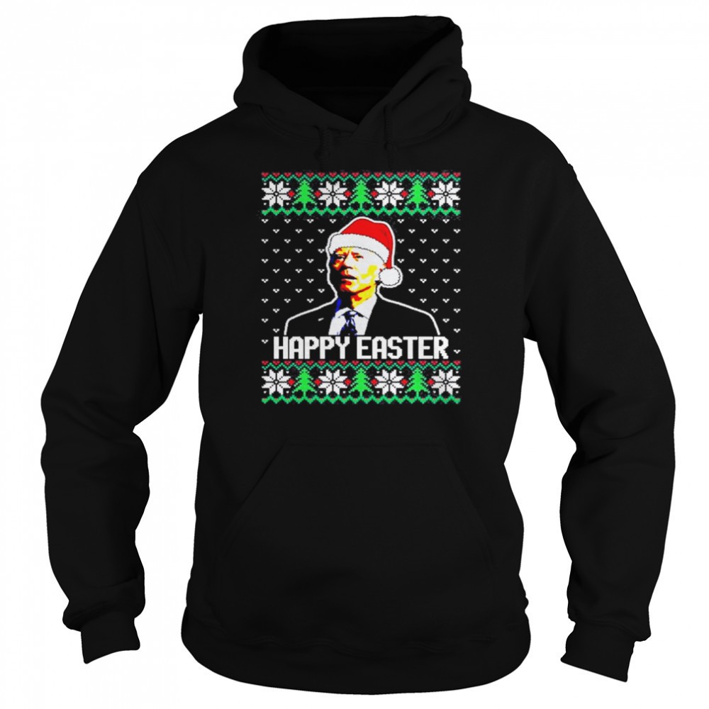 Biden Santa Happy Easter ugly christmas shirt