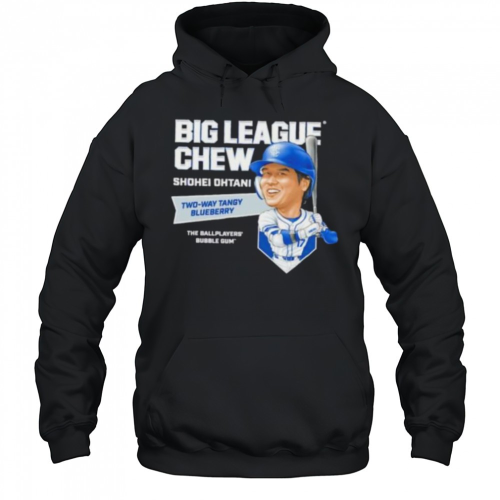 Big League Chew Shohei Ohtani Two way Tangy Blueberry The Ballplayers Bubble Gum shirt