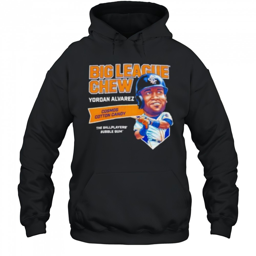 Big League Chew Yordan Alvarez Cosmos Cotton Candy The Ballplayers Bubble Gum shirt