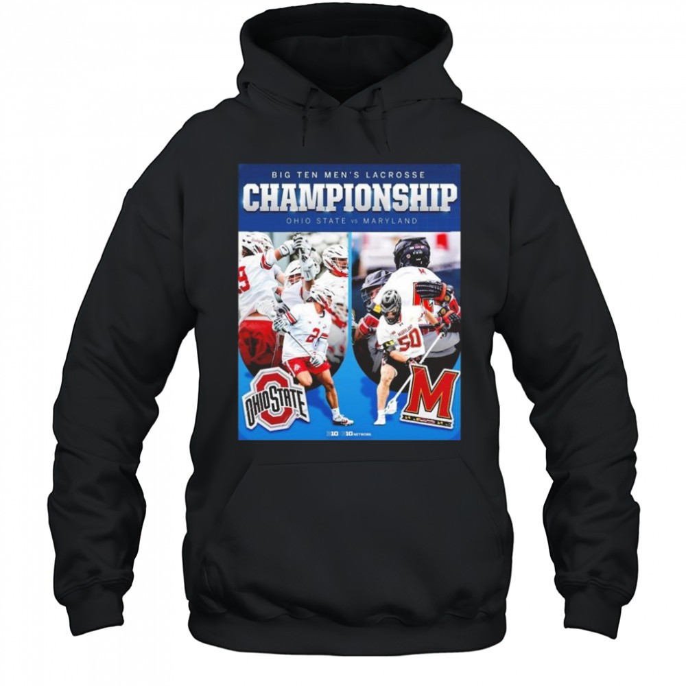Big Ten Mens Lacrosse Conference Tournament Championship Ohio State Buckeyes Vs Maryland Terrapins Shirt