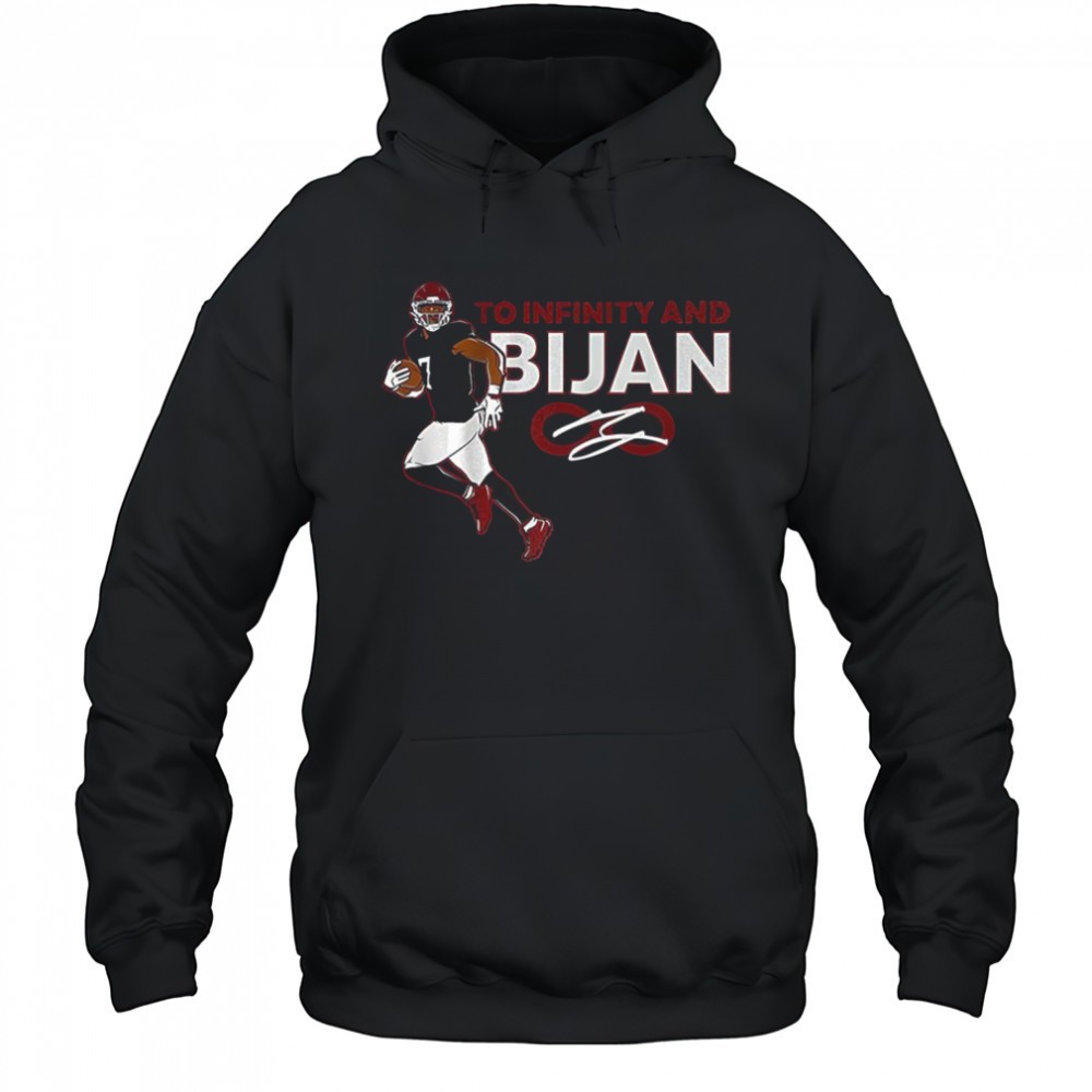 Bijan Robinson Atlanta Falcons football To Infinity and Bijan signature shirt