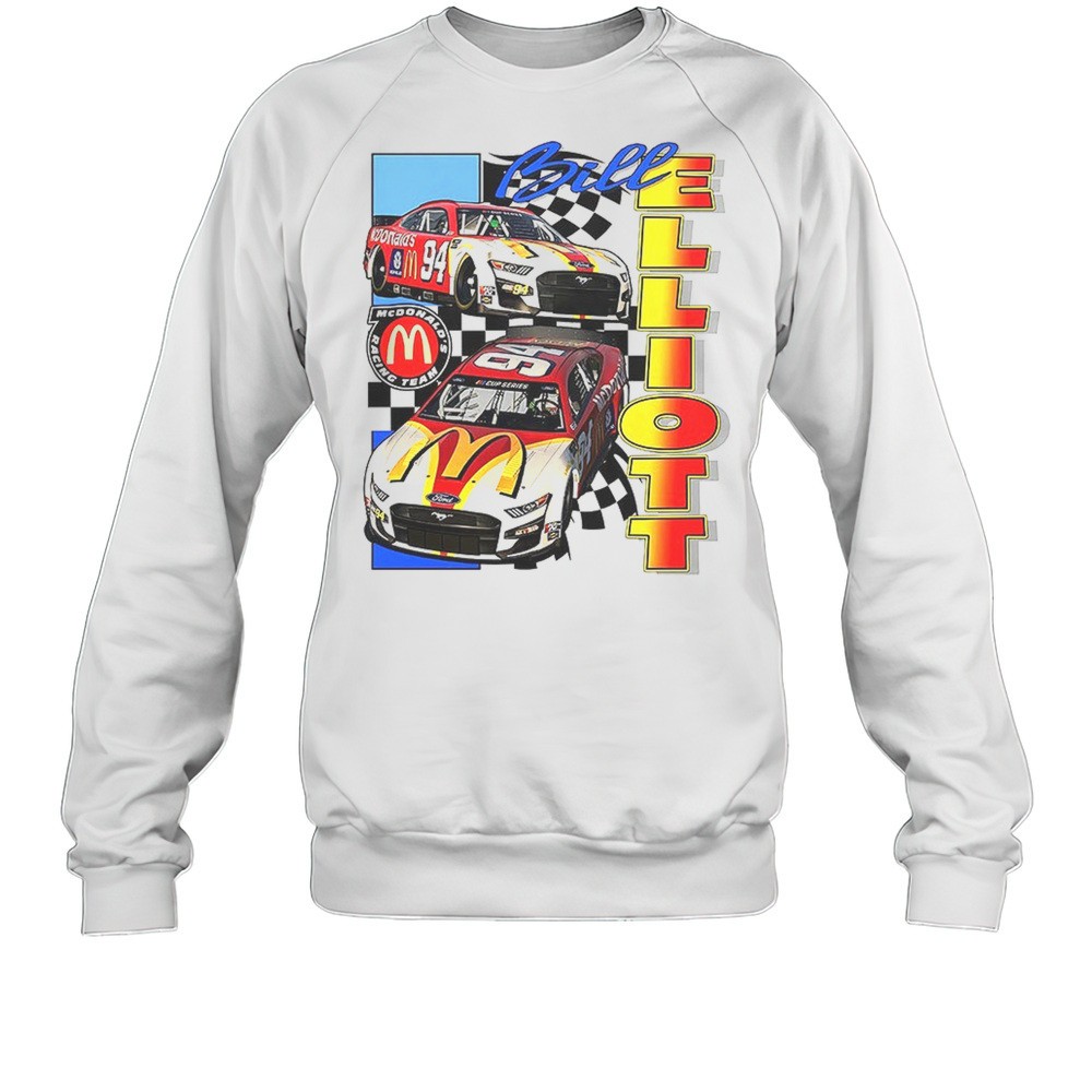 Bill Elliott Nascar McDonalds Racing Team Vintage Shirt