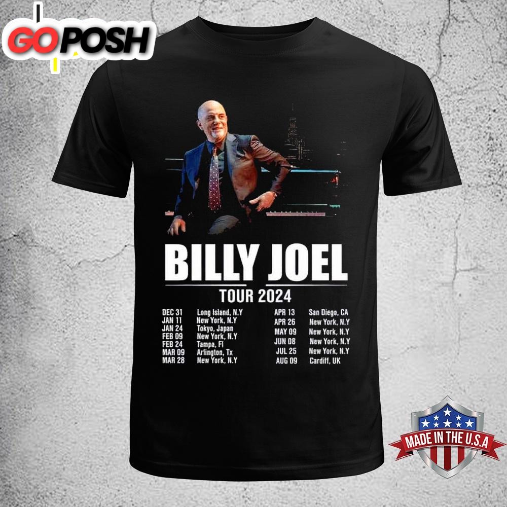 Billy Joel In Concert Music Tour 2024 Unisex T-Shirt