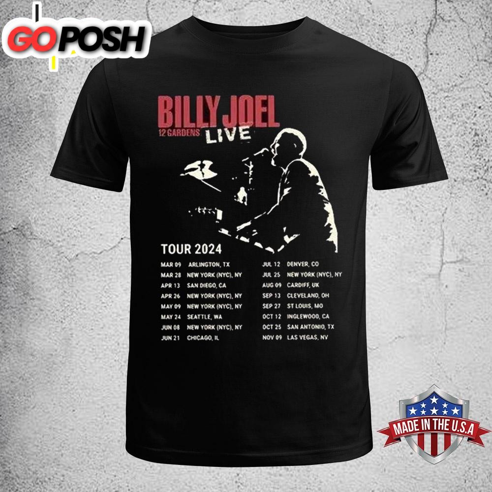 Billy Joel In Concert Music Tour Unisex T-Shirt