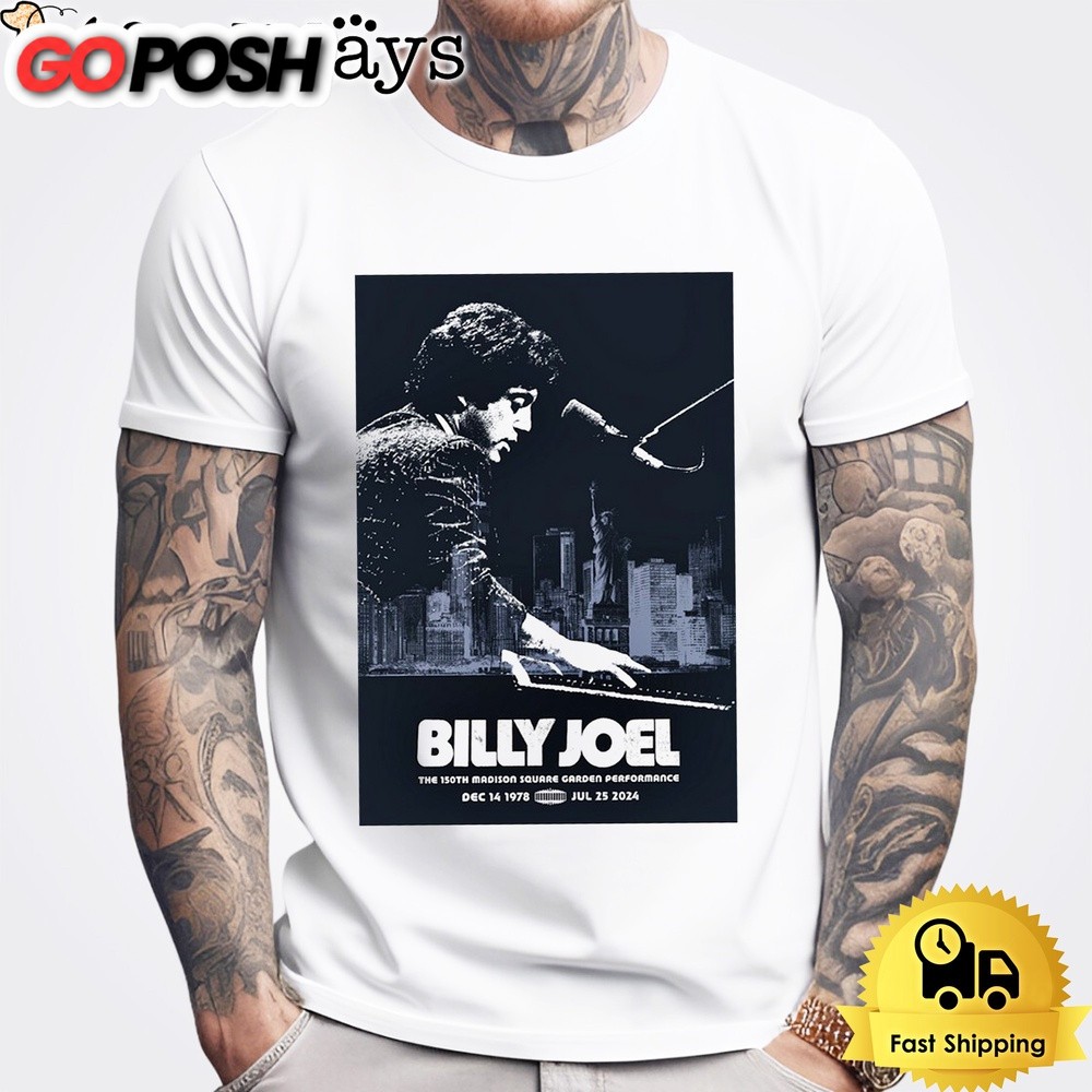 Billy Joel July 25 2024 Madison Square Garden In New York NY T Shirt
