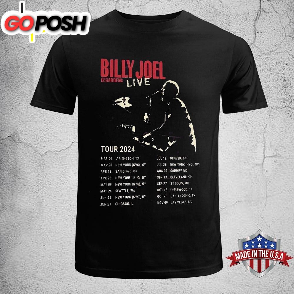 Billy Joel Music Tour 2024 Music Unisex T-Shirt