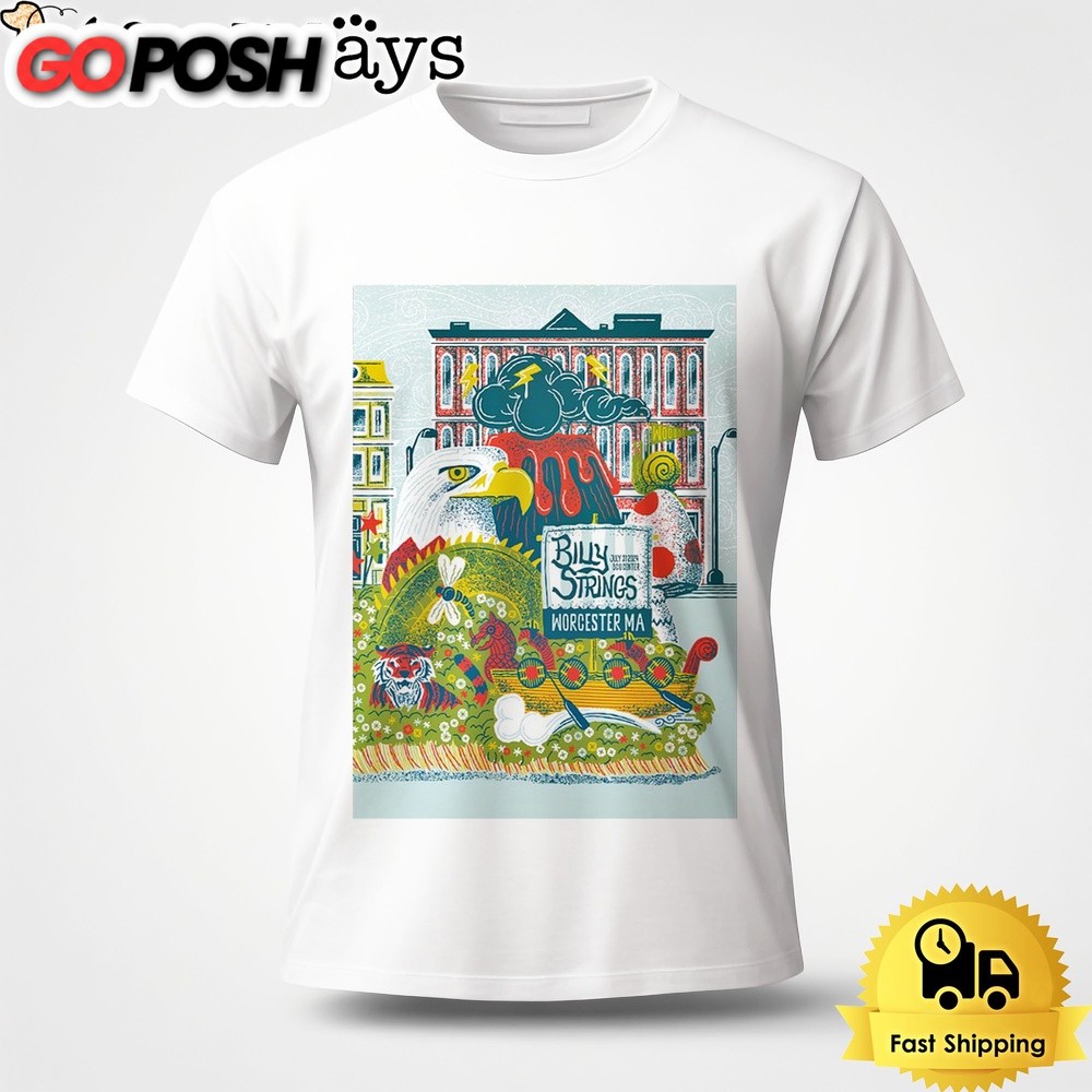 Billy Strings Tour In Worcester MA On July 31 2024 Unisex T-Shirt