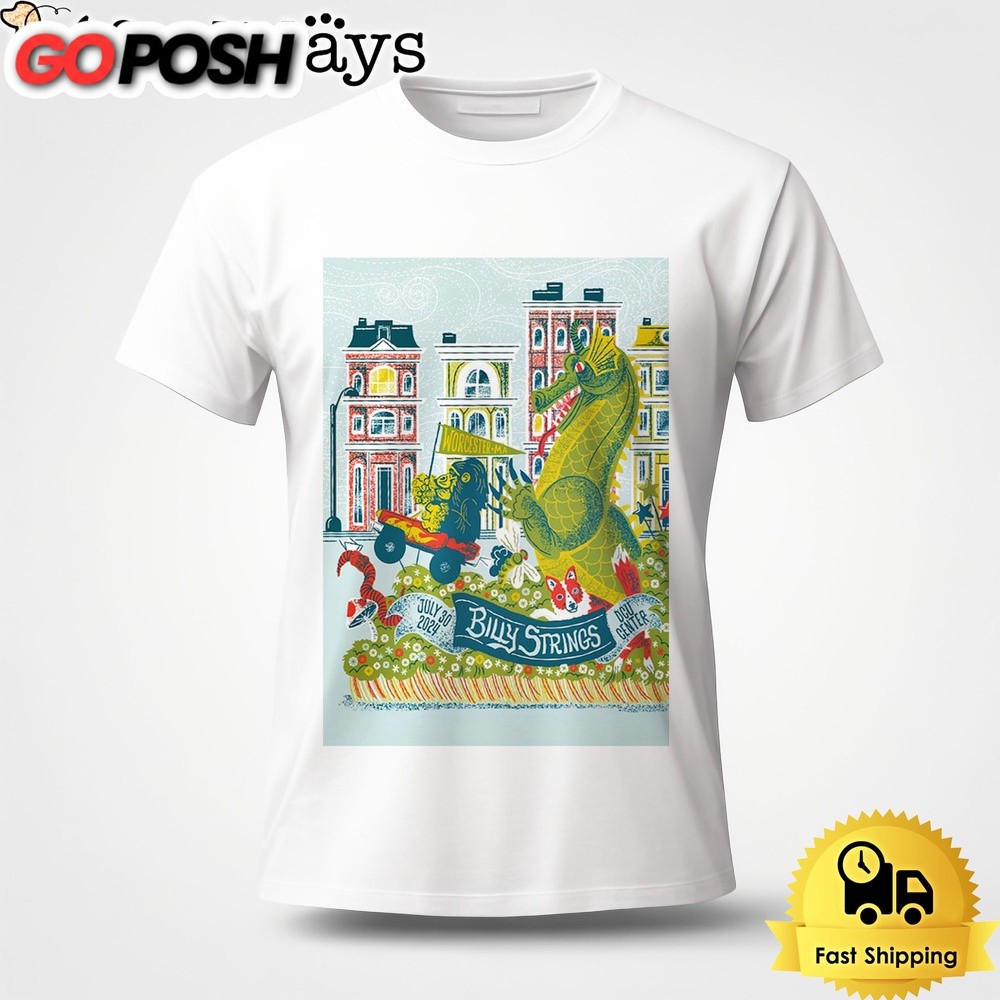 Billy Strings Tour On July 30 2024 DCU Center In Worcester MA Unisex T-Shirt