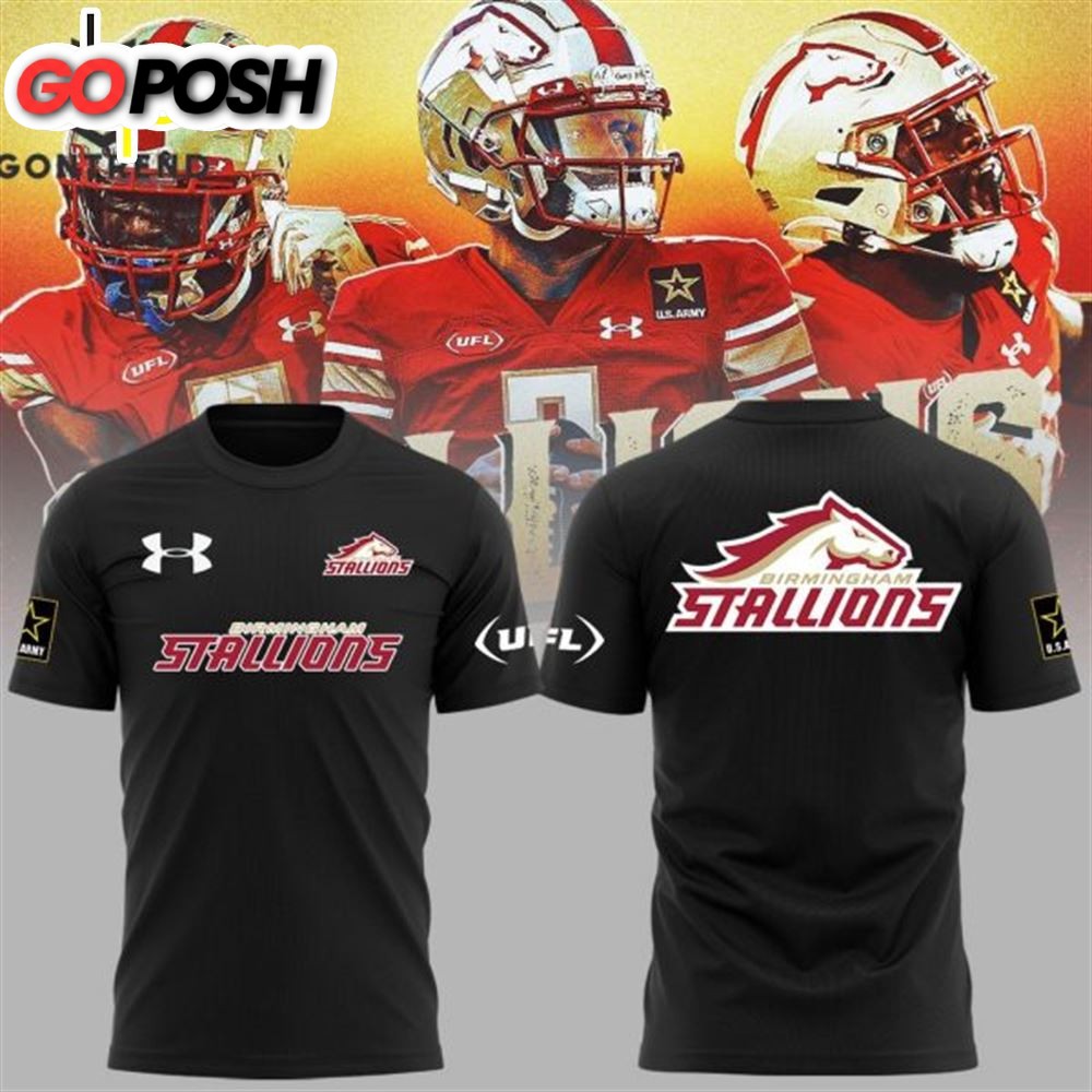Birmingham Stallions UFL Special Design 3D T-Shirt