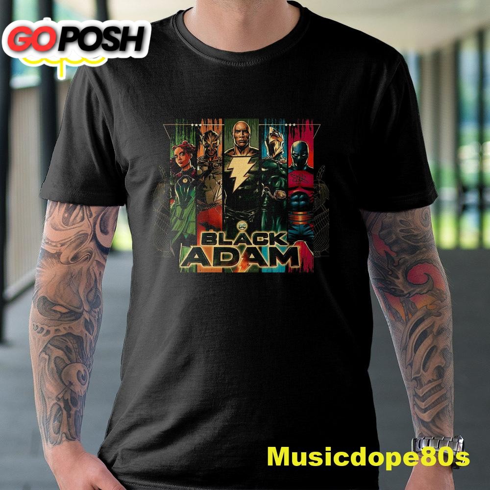 Black Adam Dc Movie The Rock Dwayne Johnson New Original 2025 Unisex Tshirt