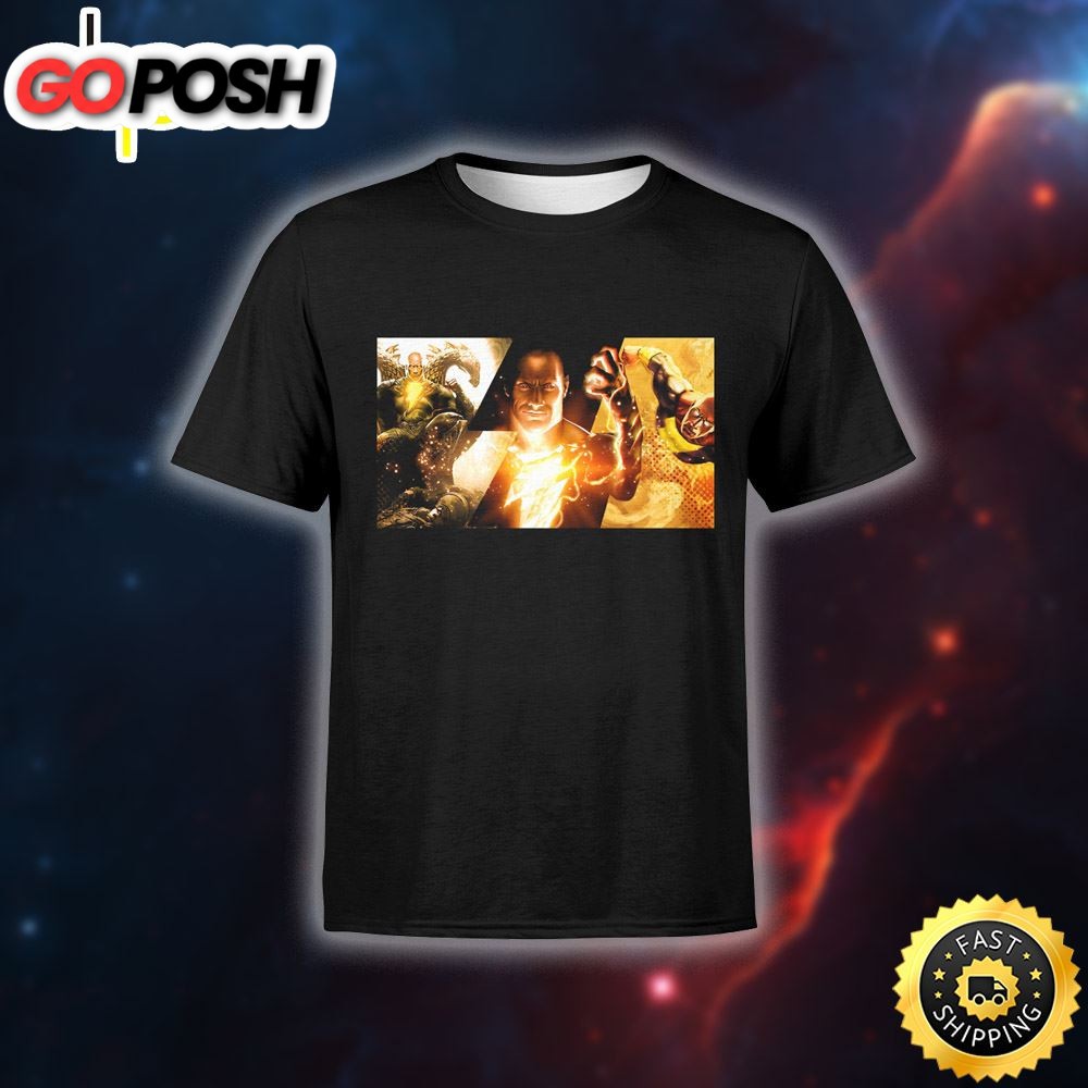 black-adam-poster-printed-t-shirt-54kzkyt8 Black Adam Poster Printed T-shirt