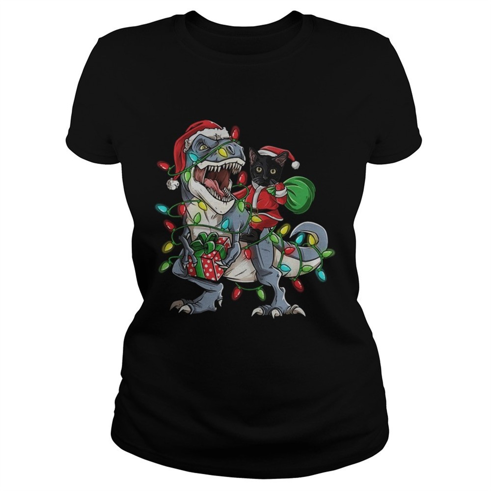 black-cat-riding-trex-merry-christmas-shirt-fknwucv6 Black Cat Riding Trex Merry Christmas shirt
