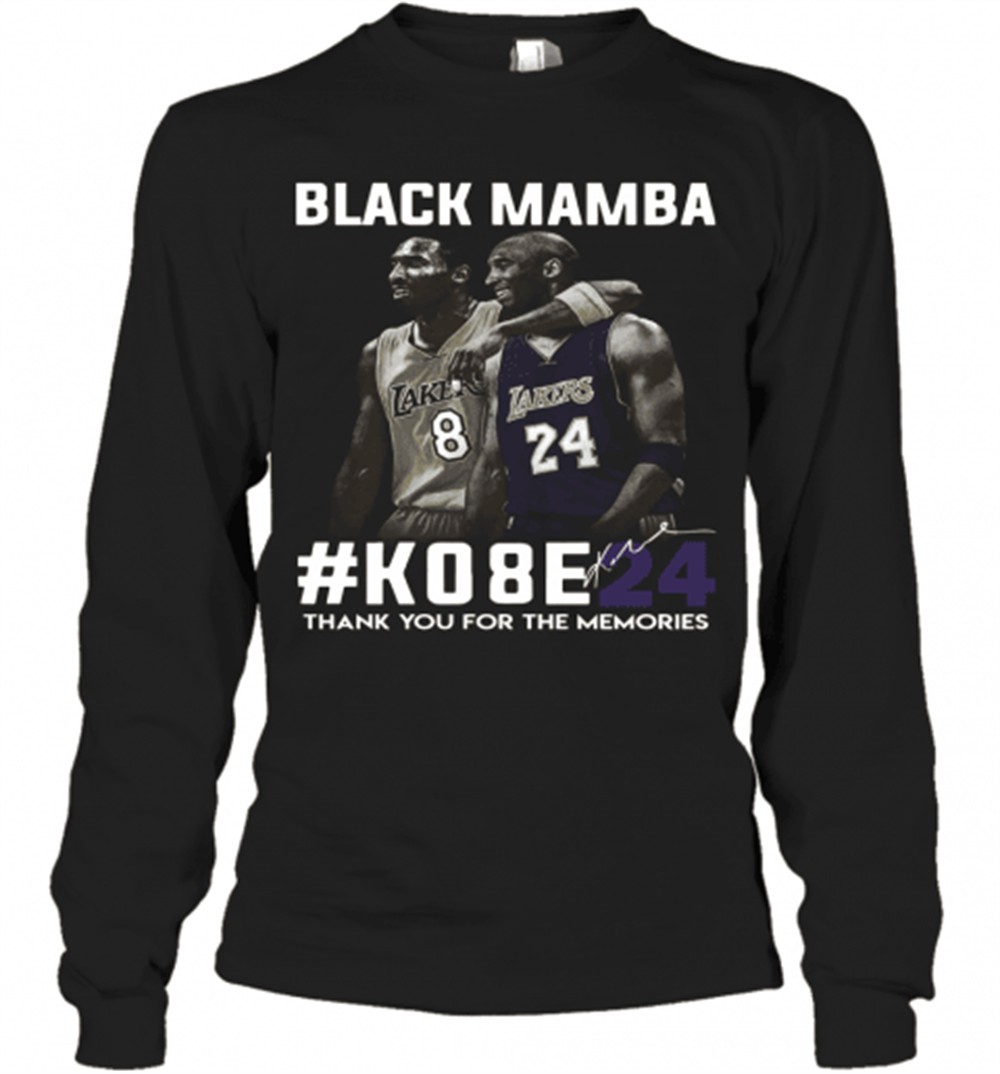 black-mamba-ko8e24-thank-you-for-the-memories-t-shirt-44gt27dv Black Mamba #Ko8e24 Thank You For The Memories T-Shirt